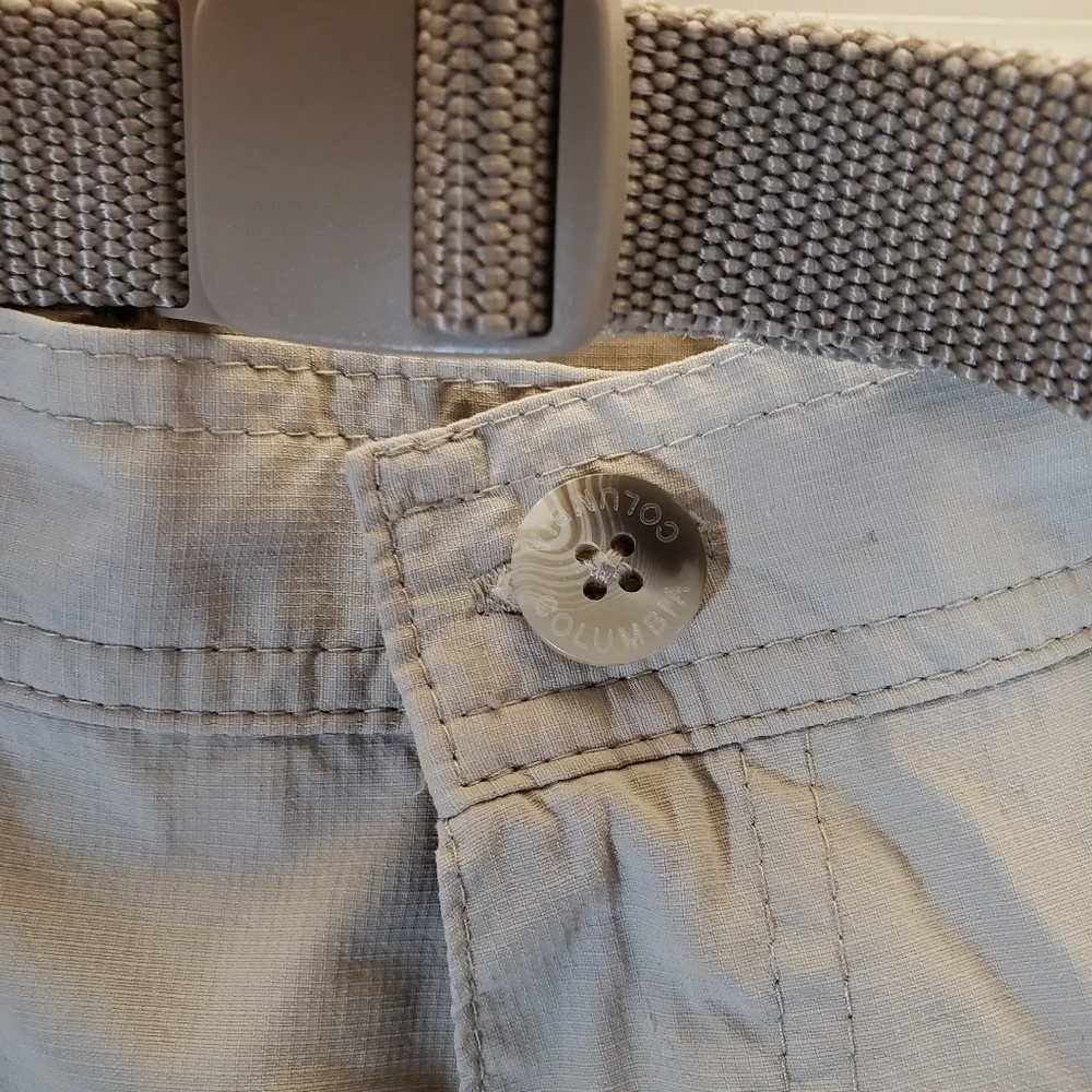 Columbia Omniwick Men's Tan Cargo Shorts with Belt Sz XL